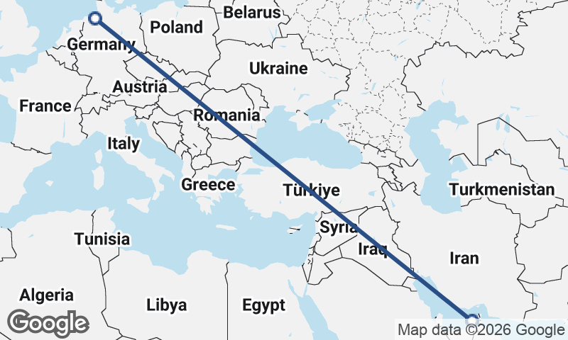 Dubai to Bremerhaven