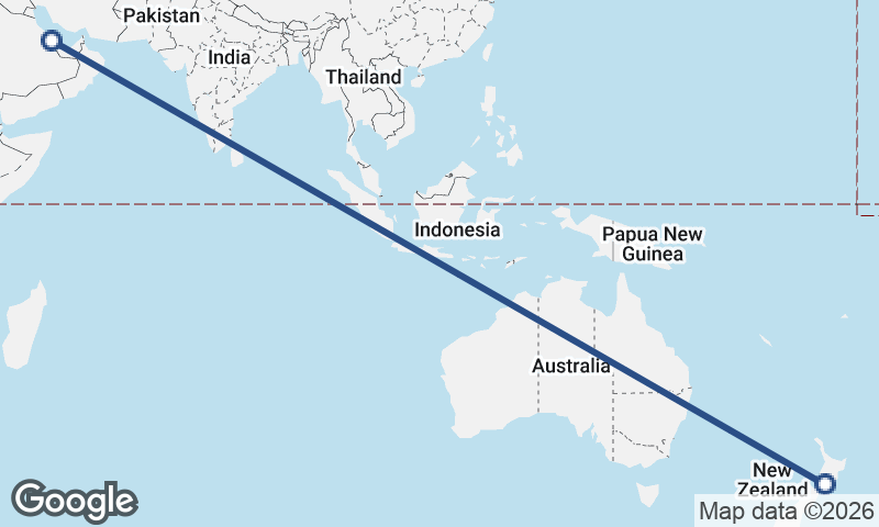 Qatar to New Zealand