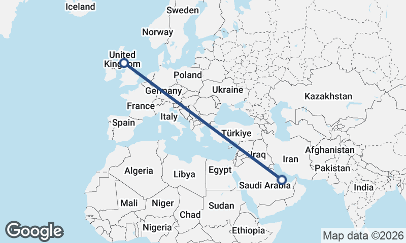 Qatar to United Kingdom