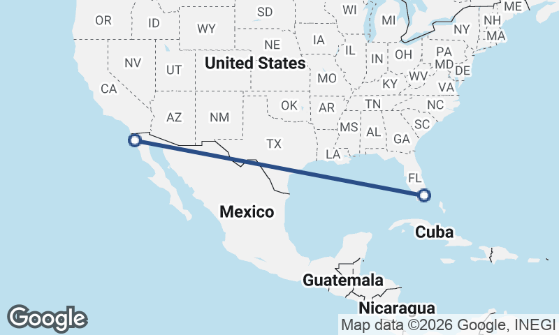 Miami to Ensenada