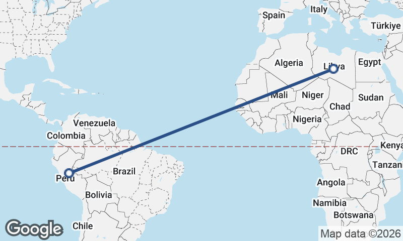 Libya to Peru