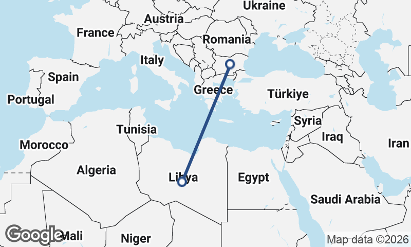 Libya to Bulgaria