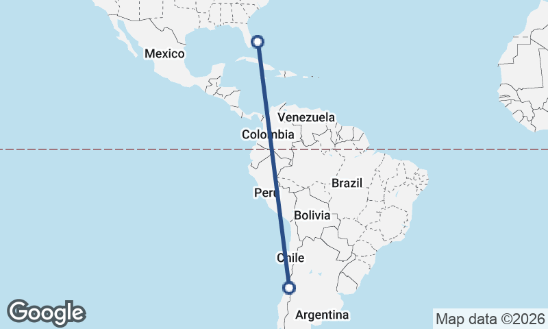 Freeport City to Santiago