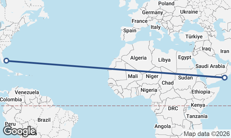 Freeport City to Şalālah