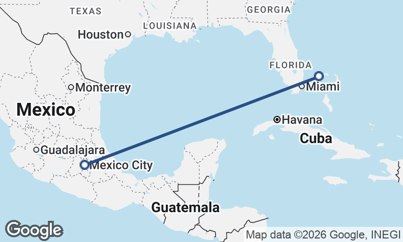 Freeport City to Mexico City