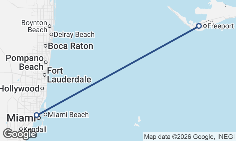 Freeport City to Miami