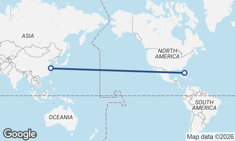 Freeport City to Shanghai