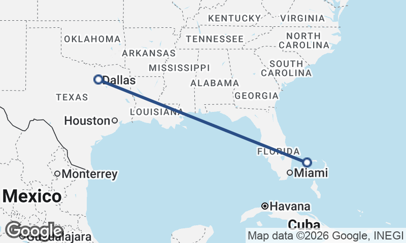 Freeport City to Dallas