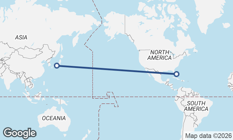 Freeport City to Nagoya