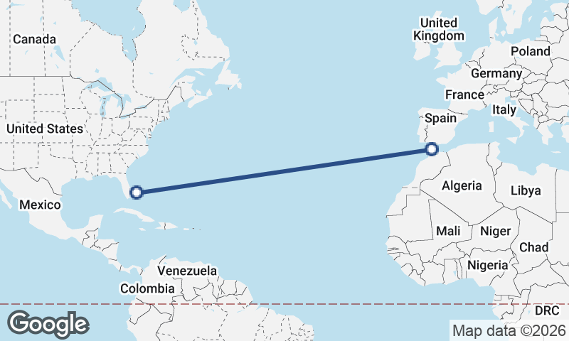 Freeport City to Tangier