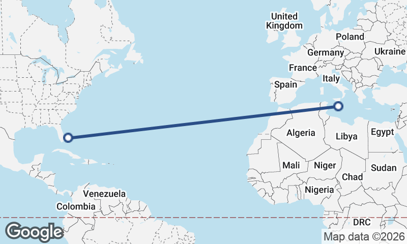 Freeport City to Valletta