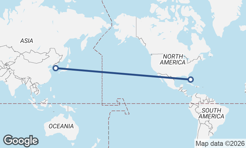 Freeport City to Seoul