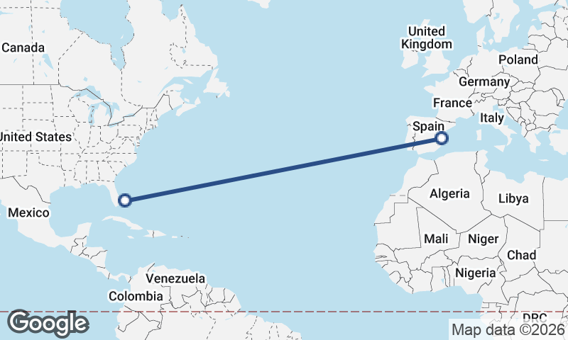 Freeport City to Valencia