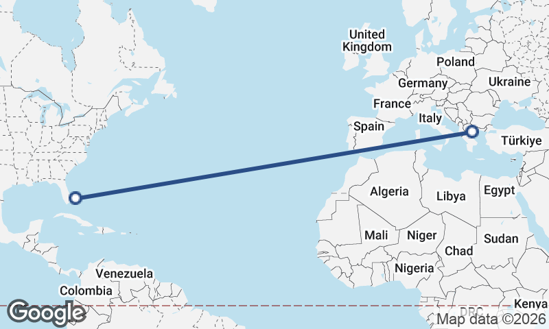 Freeport City to Thessaloníki