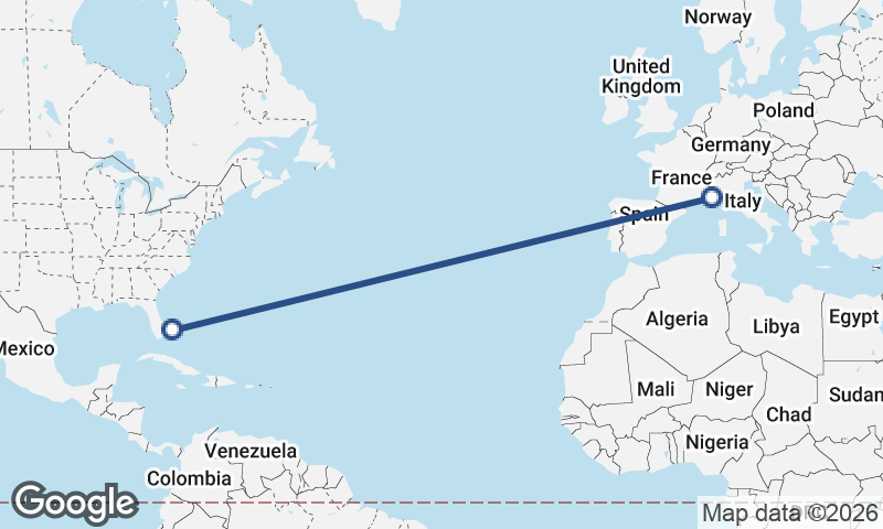 Freeport City to Nice