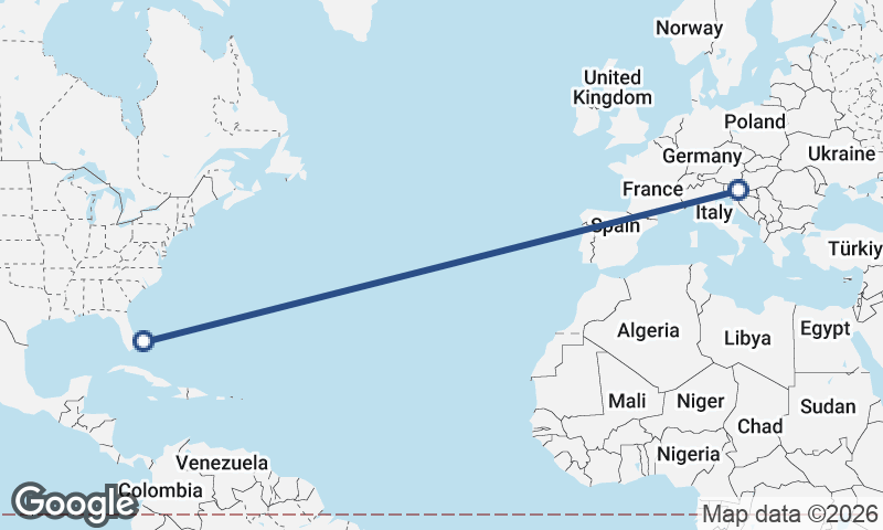 Freeport City to Zagreb