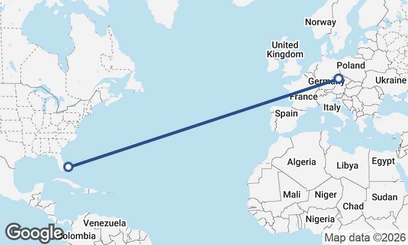 Freeport City to Prague