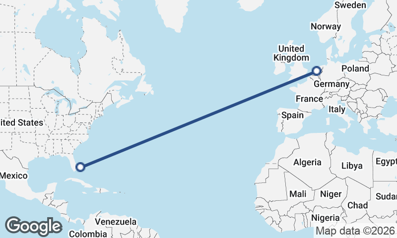 Freeport City to Amsterdam