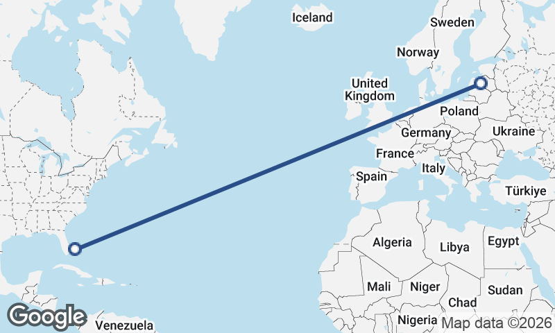 Freeport City to Riga