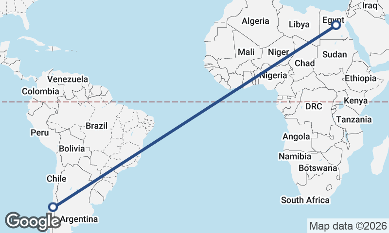 Egypt to Chile