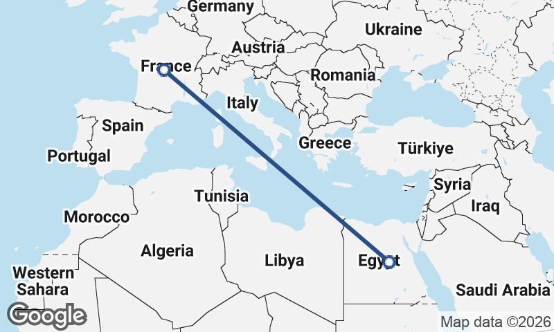 Egypt to France