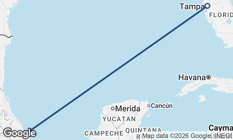 Tampa to Veracruz