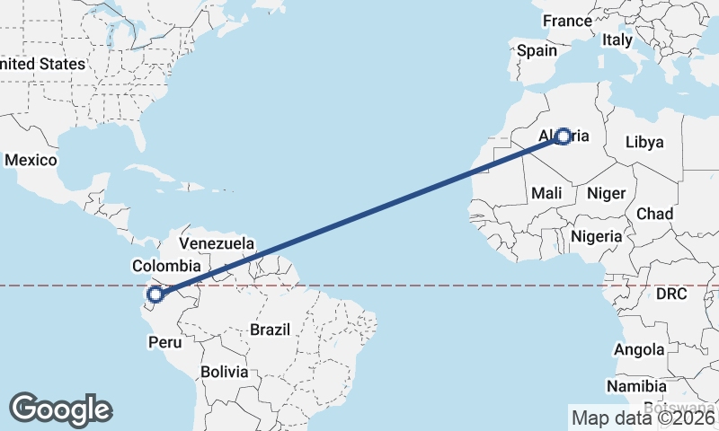 Algeria to Ecuador
