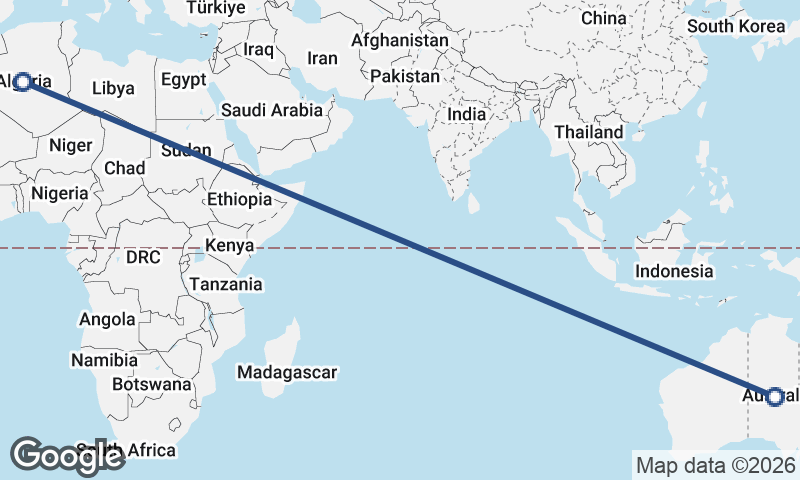 Algeria to Australia