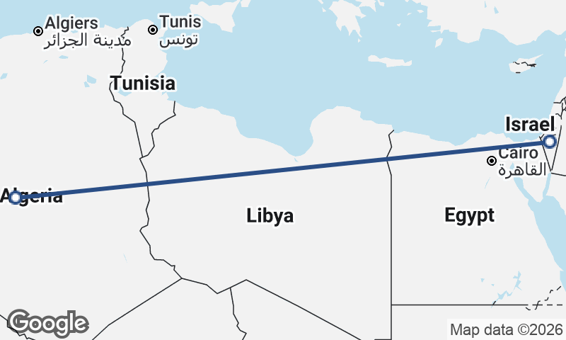 Algeria to Israel