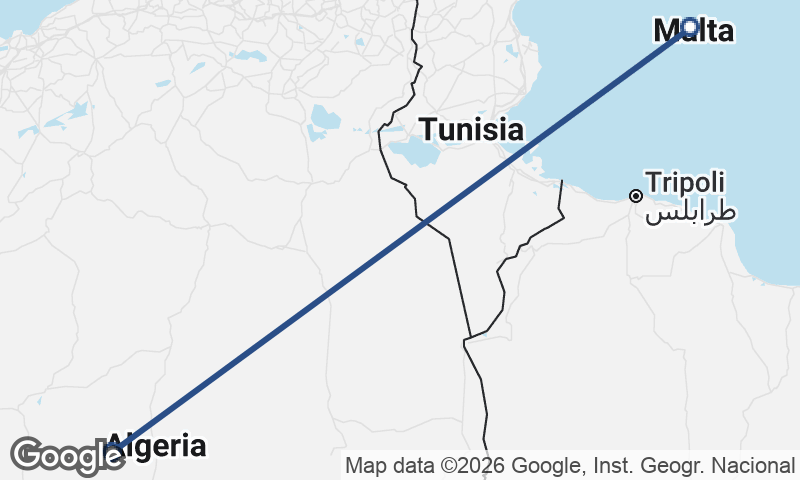 Algeria to Malta