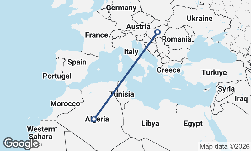 Algeria to Hungary