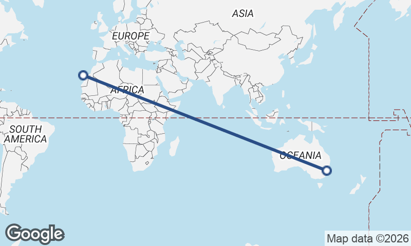Las Palmas de Gran Canaria to Sydney