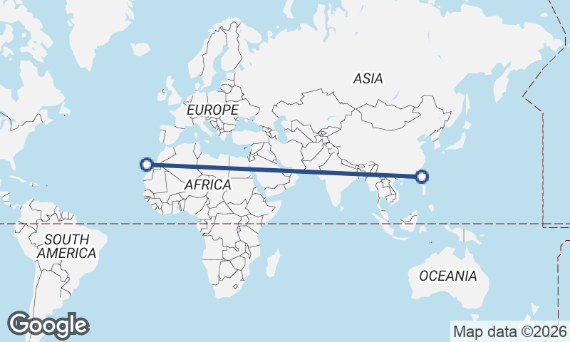 Las Palmas de Gran Canaria to Kaohsiung