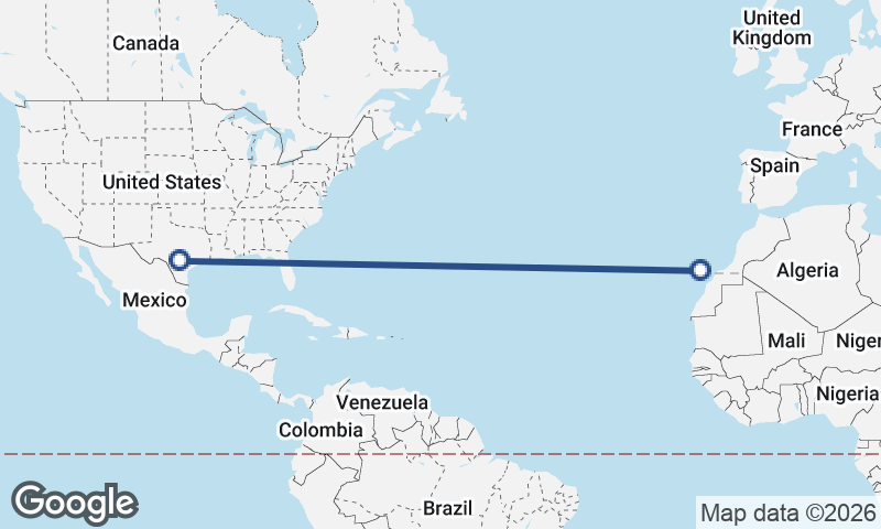 Las Palmas de Gran Canaria to San Antonio
