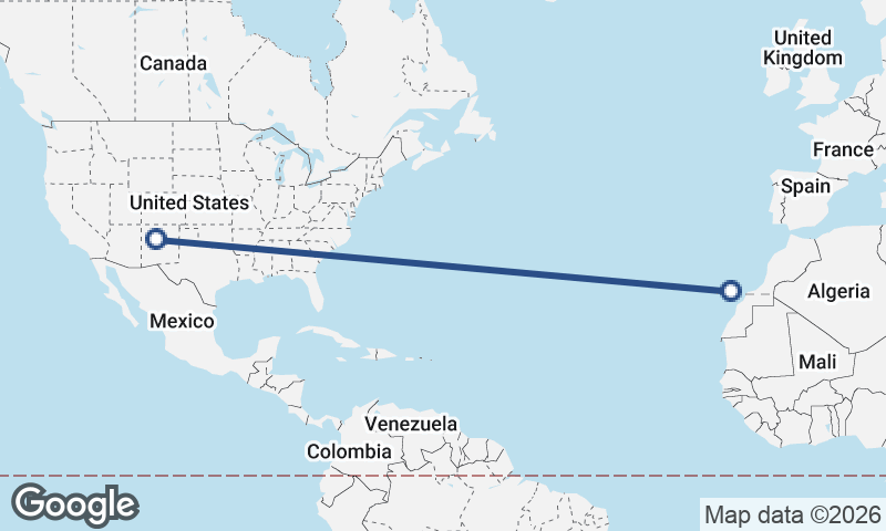 Las Palmas de Gran Canaria to Albuquerque