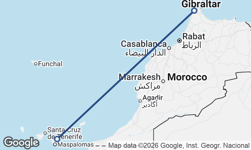 Las Palmas de Gran Canaria to Tangier