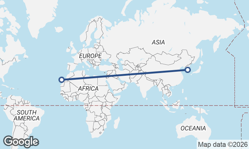 Las Palmas de Gran Canaria to Seoul