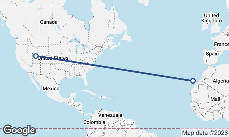 Las Palmas de Gran Canaria to Salt Lake City