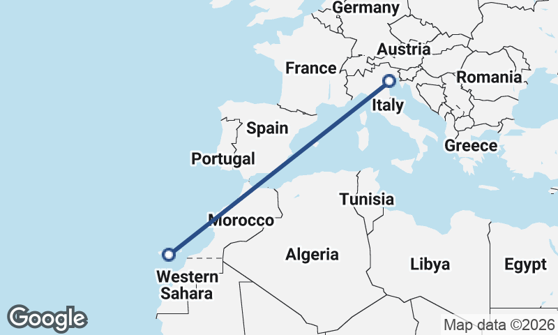 Las Palmas de Gran Canaria to Venice