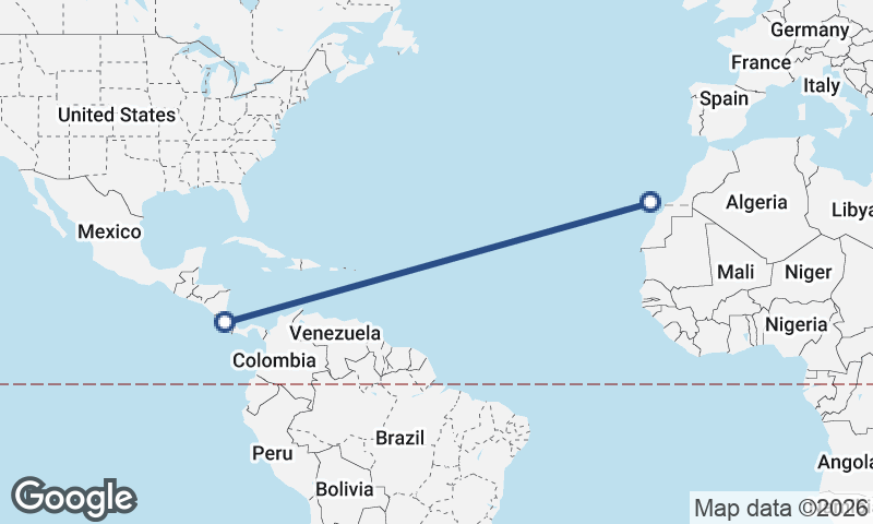 Las Palmas de Gran Canaria to San José