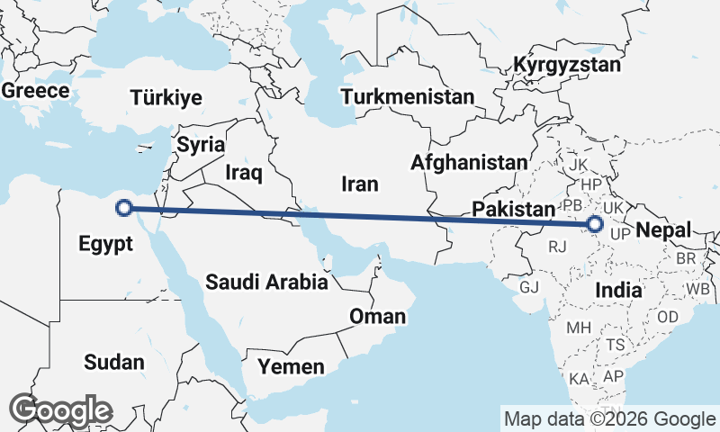 Delhi to Cairo