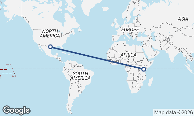 San Antonio to Nairobi