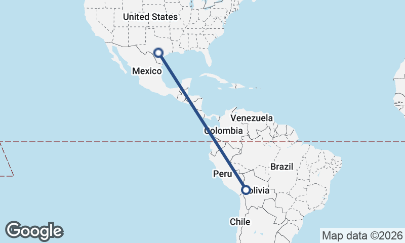 San Antonio to La Paz