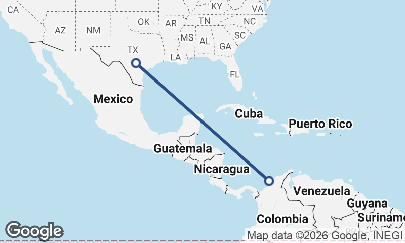 San Antonio to Cartagena