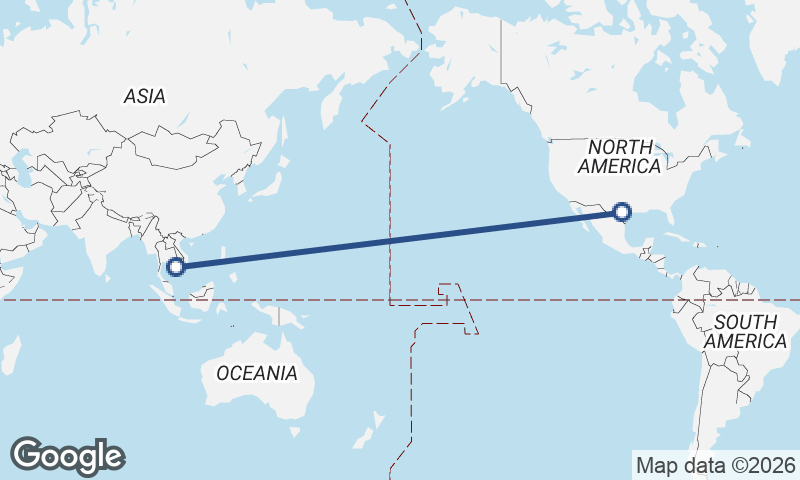 San Antonio to Phnom Penh
