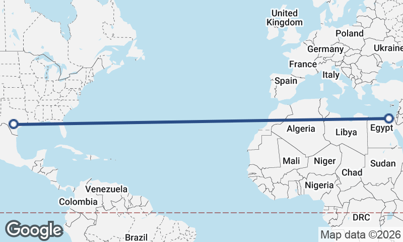 San Antonio to Port Said