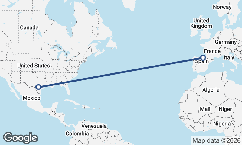 San Antonio to Bilbao