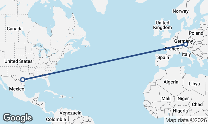 San Antonio to Munich