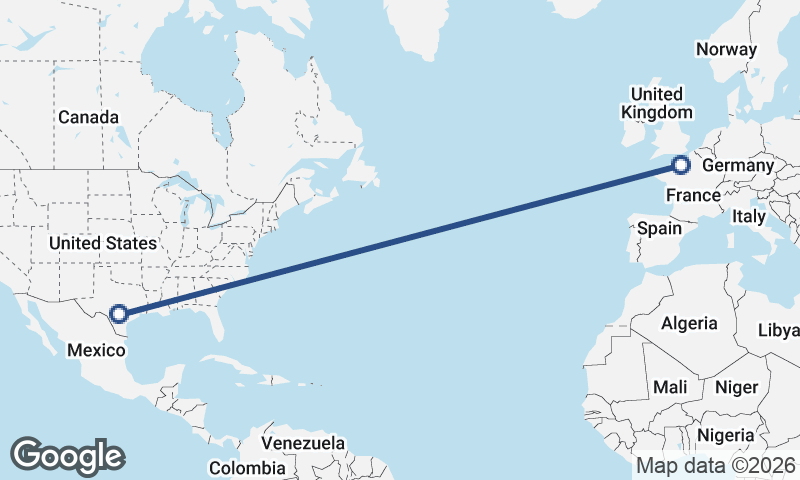 San Antonio to Le Havre
