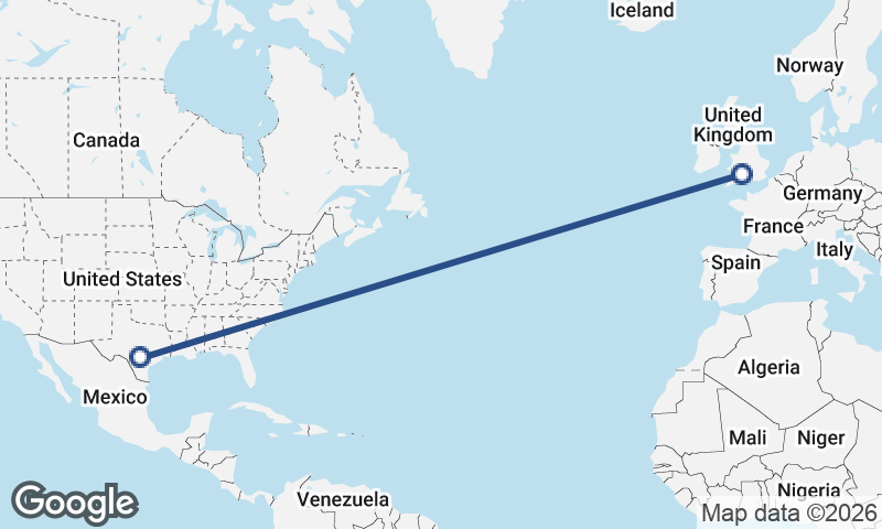 San Antonio to Bristol